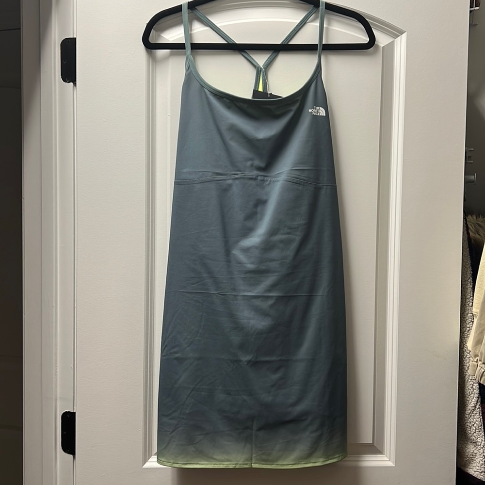 The North Face Arque Hike Dress Racerback NWT Hiking Lined w Bodysuit Shorts
